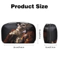 thumbnail image 5 of Skull USB Organizer Oxford Cloth Waterproof Electronic Gadget Storage Bag 5.9x9.44x3.14 in Hard Drive Case Portable Small Box Cell Phone Charger Cord Organizer, 5 of 6