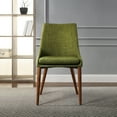 thumbnail image 6 of Palmer Mid-Century Modern Fabric Dining Accent Chair in Green Fabric 2 Pack, 6 of 8