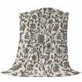thumbnail image 6 of Sage Green Leaf Blanket Soft Cozy Warm Throw Blanket for Couch, Plush Fuzzy Flannel Fleece Blankets for Sofa, Vintage Farmhouse Boho Pastoral Tribal Bed Blankets Lightweight Gifts for Women, 50"x80", 6 of 9