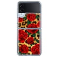 thumbnail image 1 of MUNDAZE Samsung Galaxy Z Flip 4 Leopard Red Roses Double Layer Phone Case Cover, 1 of 5