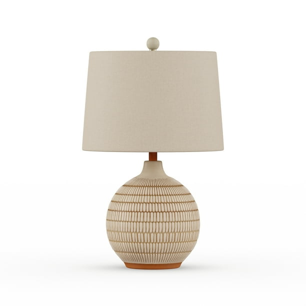 Modrn Natural Boho Ceramic Table Lamp Walmart Com Walmart Com