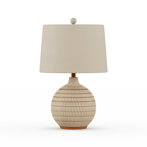 Modrn Natural Boho Ceramic Table Lamp, How Do You Measure The Size Of A Table Lamp