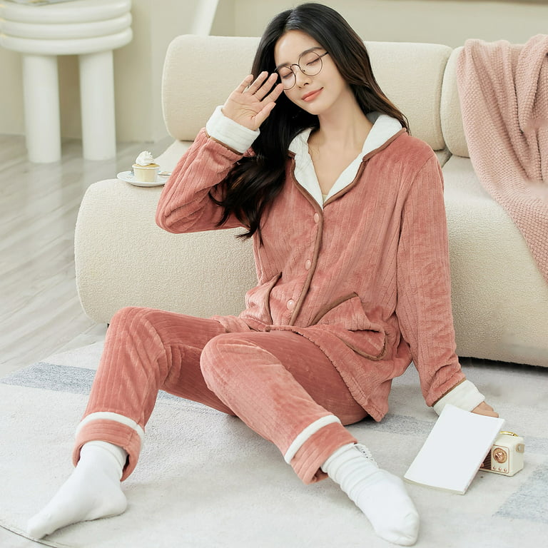 Homadles Women's Comfy Pajama Sets- Cardigan Pajama Set Watermelon