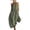 Dark Green, variant on Women's Plunge Halter Jumpsuits Baggy Sleeveless Loose Long Rompers Summer Lounge Vacation Overalls with Pockets Dark Green XL