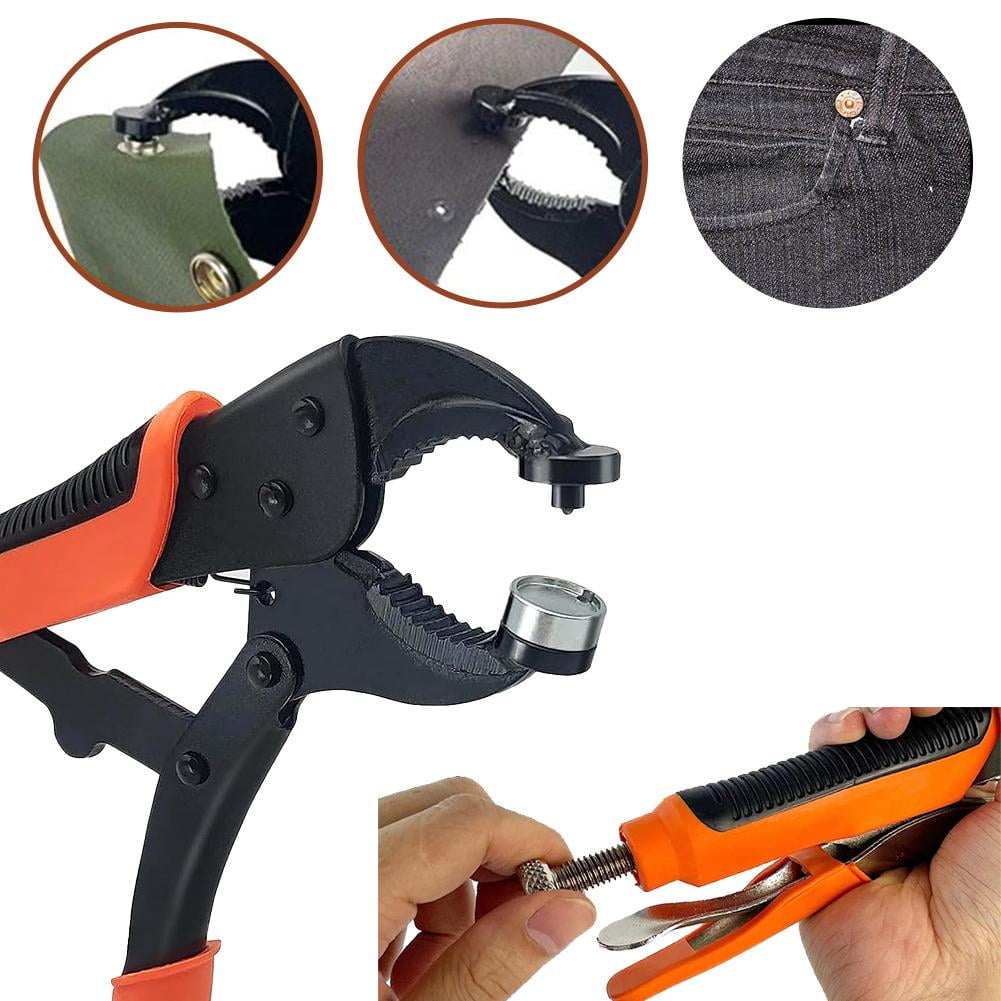 VOPPV 20 Sets Snap Fastener Tool Kit Heavy Duty Snap Button Tool Kit New O7 K8N3