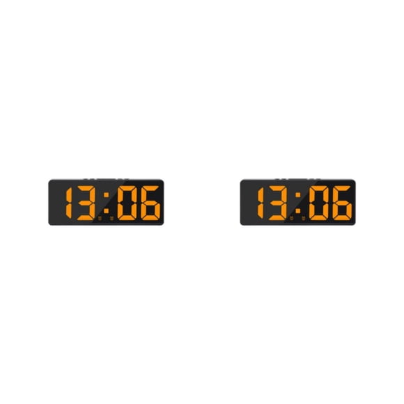 Billuyoard Reloj digital LED Reemplazo rectangular Alarmas de función de repetición de 5 engranajes Type4 NO4
