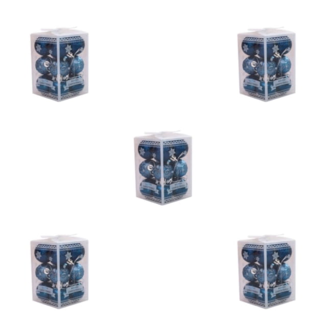 Guardoinrt 12pcs/set Christmas Balls Enought Quantity For Beautifully Decorated Tree dark blue 5Set
