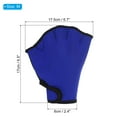thumbnail image 2 of Guantes de natación webbed Uxcell Guantes de resistencia para natación Accesorios de entrenamiento a prueba de agua Azul oscuro, M, 2 of 7