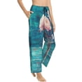 thumbnail image 2 of Naloa Flowers in Glass Vase Print Women’s Ultra-Soft Comfy Pajama Lounge Pants with Pockets & Drawstring, 2 of 8