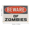 thumbnail image 2 of Weiweiguan Halloween Signs Guide Warning Board Iron Painting Decorative Plate Tin Sign, 2 of 6