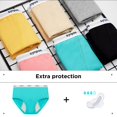 thumbnail image 2 of Teen Girls Period Underwear Menstrual Panties Leak-Proof Organic Cotton Protective Briefs 6-Pack for Big Girls 8-16 Years, 2 of 8