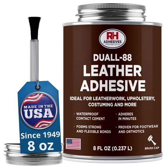 Duall-88 Leather Glue 8 oz. - Leather Cement for Upholstery & Repair - RH Adhesives