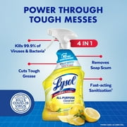 Lysol All-Purpose Cleaner, Sanitizing and Disinfecting Spray, To Clean and Deodorize, Lemon Breeze Scent, 32oz