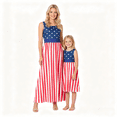 thumbnail image 5 of Mommy and Me Matching Outfits 4th of July Dress Sleeveless Patriotic Dress for Women Girls, 5 of 6