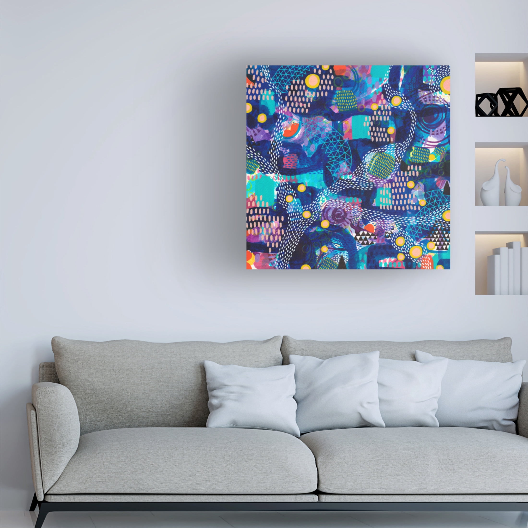 Canvas Wall Art - Van Dam Art 'Ode to Vincent' Wall Art for Living Room, Bedroom, or Office Décor by Trademark Fine Art - 14 x 14 Inches