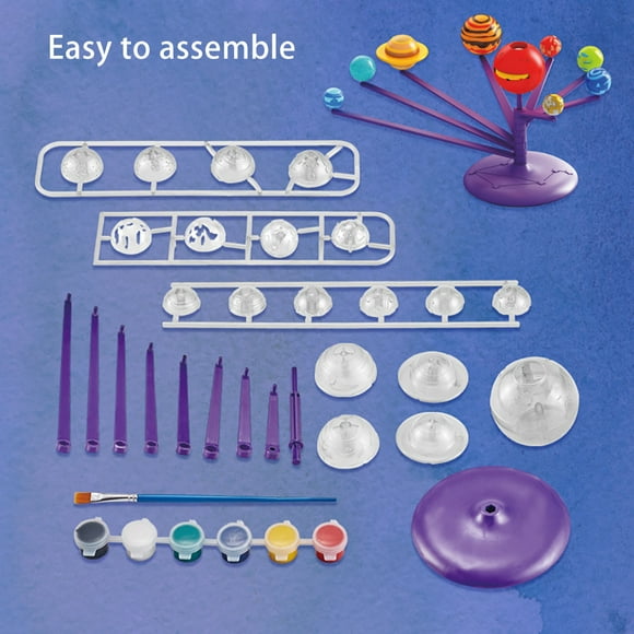 Solar System Planetarium Planet Model Stem Toys Kids Diy Science Kit Solar System Planetarium DIY Science Kit Planet Model Stem Toys Gift For Kids Teens