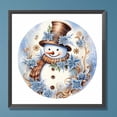 thumbnail image 2 of Pittura diamante 5D DIY Full Round Drill Winter Snowman Kit Home Decor Art Craft FLhrweasw Nuevo, 2 of 9