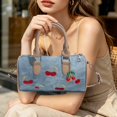 thumbnail image 3 of AJKHSAHDFJ Printed Women's Tote Bag, Cherry Heart-Shaped Shoulder Bag, Shoulder Tote, Chain Strap, Suitable for Any Occasion, Fashionable and Versatile,Brown,Fashion, 3 of 7