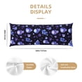 thumbnail image 3 of Fotbe Skull flower leaf purple Funda para Almohada Corporal con Diseño, Funda de Microfibra Ultrasuave de 20x54 Pulgadas, Ropa de Cama Elegante, 3 of 7