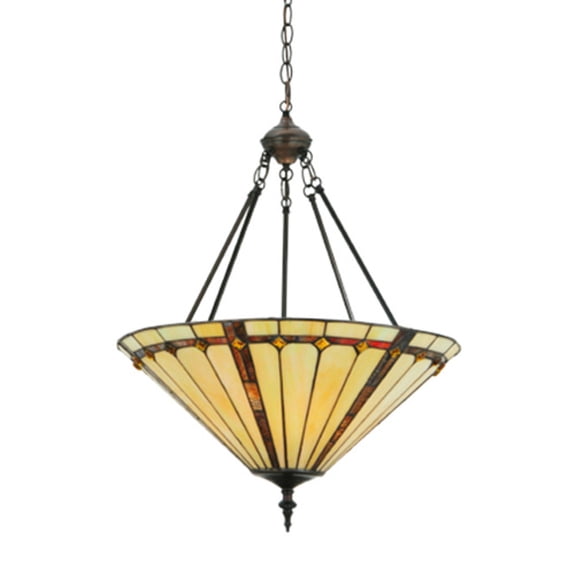 24"W Belvidere Inverted Pendant