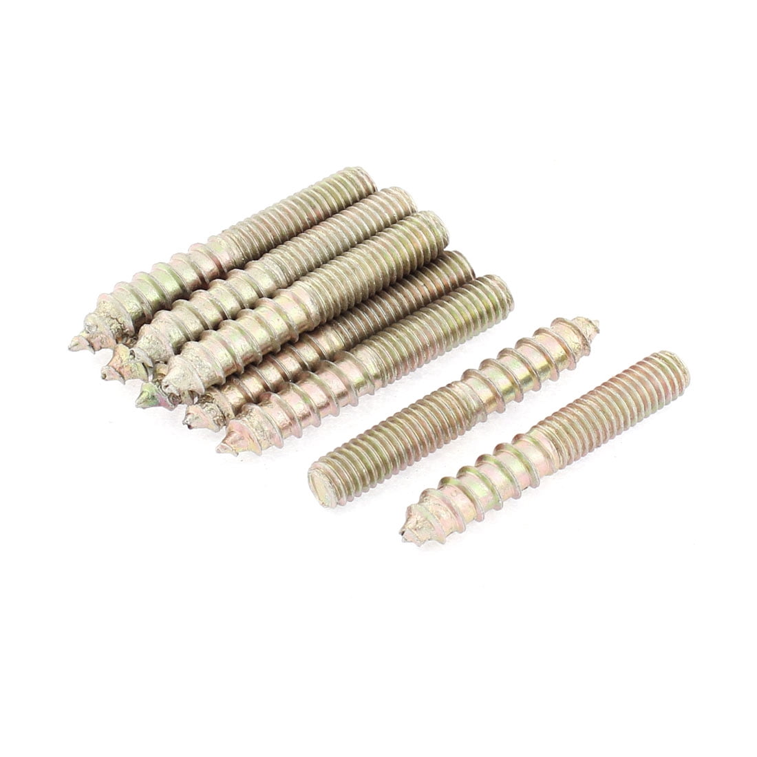 10Pcs M6 x 40mm Double Ended Full Thread Self Tapping Threaded Rods Bars Studs