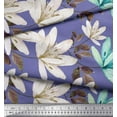 thumbnail image 2 of Soimoi Poly Georgette Fabric Leaves & Wild Flower Print Fabric by Yard 52 Inch Wide, 2 of 3