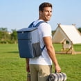 thumbnail image 4 of Thermal Lunch Backpack with Bottle Holders – 3-Layer Insulated Picnic Bag for Day Trip Park Beach, Lightweight Oxford Cloth, Shock-Absorbing Cushion, Easy to Carry, 4 of 7
