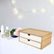 thumbnail image 3 of Caja de almacenamiento de escritorio perfecl de bambú con cajones, 3 of 7