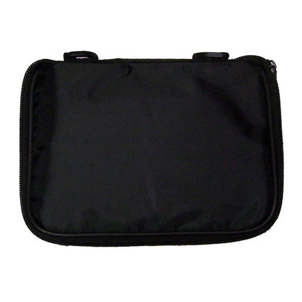 NEW Small Collector Lapel Pin Bag 5 Page Black w/ Black Piping