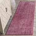 thumbnail image 2 of SAFAVIEH Valencia Briar Traditional Polyester Runner Rug, Red, 2'3" x 8', 2 of 6