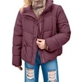 thumbnail image 2 of Pyhlmscde Women's Puffer Quilted Hooded Bubble Winter Warm Coat, Puffer Jacket, Womens Tops, Womens Coats And Jackets, 2 of 6