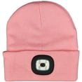 thumbnail image 2 of Viworld Knitted Beanie Hat With 4 LED Flashlight Winter Hat USB Rechargeable Headlamp Cap for Hunting Camping Unisex (Pink), 2 of 9