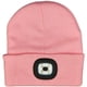 thumbnail image 5 of Gorro de punto con luz LED y linterna frontal, unisex, con 4 luces LED, ideal para el invierno (rosa), 5 of 7