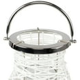 thumbnail image 6 of Northlight Woven Iron Pillar Candle Lantern with Glass Hurricane - 13.5", 6 of 8