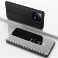 thumbnail image 2 of Mirror Case for Xiaomi 13 Support Wireless Charging, Smart Clear View Cover Thin Ultra with Kickstand Flip Phone Case for Xiaomi 13 QH Black, 2 of 10