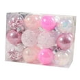 thumbnail image 4 of Sharprepublic 24Pcs Christmas Ball Ornaments Crafts Xmas Decorative for Holiday Home Party Pink, 4 of 8
