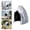 Silver, variant on Patio Hanging Egg Chair Cover Heavy Duty Waterproof Wicker Swing Egg Chair Shield with Zipper Weatherproof Protector for Summer Year-Round 74.8x45.28 Inch Single Seat