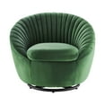 thumbnail image 7 of ArmTufted Chair Swivel Accent Tufted Chair, Black Green, Velvet, Modern Contemporary, Living Lounge Cafe Room Hotel Lobby Hospitality, 7 of 7