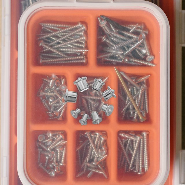 Houderco 8Ud Para Clavos En Metal Plateado Con Punteros De Precisión Para Marcado De Taladros En Carpintería