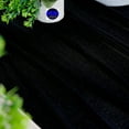 thumbnail image 2 of MDS pack of 10 Wedding 29 x 120 inches Sheer chiffon Table Runner for Rustic Boho Wedding Banquet Decor for 10Ft Table Runners - Black, 2 of 6