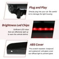 thumbnail image 4 of Luz de freno LED de tercera Unique Bargains para Vauxhall Corsa D E 2007-2019 Negro 3ra lámpara de parada de alta montura para 13188045 1222130 Luz de freno central trasera de alto nivel 510511640, 4 of 7