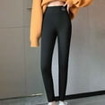 thumbnail image 6 of JJHGVB Fleece Lined Pants Thick Leggings for Women Winter Pants for Women Fleece Leggings Loose Fit Pants for Women Warm Leggings for Women Woman Pants Black L, 6 of 7