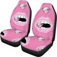 thumbnail image 5 of Pzuqiu Car Seat Covers Full Backrest Polyester Fabric, Compatible with SUV Seats Van Seats, for Cars Truck, Lips Diamond, 5 of 10