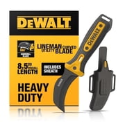 DEWALT 8.5 inches Hawkbill Line Knife  Fixed Blade Cable Stripping Knife for Electrical Work & Utility Cutting for Electricians