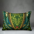 thumbnail image 3 of Creative Products Green Background Folk Pattern 14x20 Indoor / Outdoor Pillow, 3 of 3