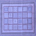 thumbnail image 1 of Ahgly Company Indoor Square Abstract Blue Modern Area Rugs, 6' Square, 1 of 4