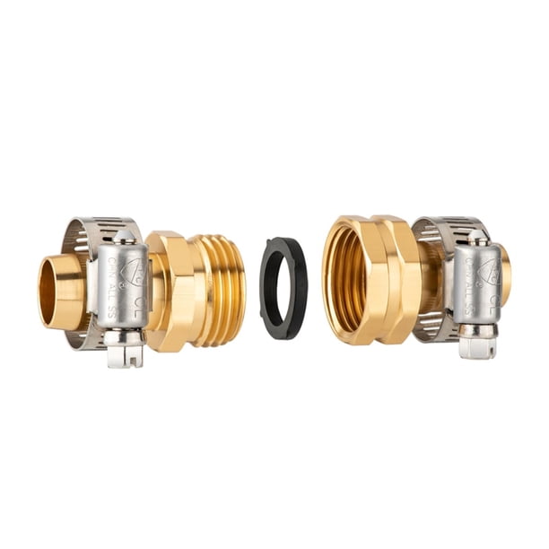 Conexión rápida de manguera de jardín,Accesorios de conexión rápida para manguera de jardín universales,Conector rápido para manguera de jardín de 3/4 de pulgada,Conector macho-hembra