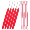 thumbnail image 3 of MasteelfCA 15pcs Knitting Loom Hook Tools Colorful Looming Hooks Sewing Needles Crochet Hooks Knitting Needles for Home(Random Color), 3 of 8