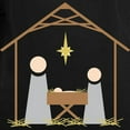 thumbnail image 3 of CafePress - Away In A Manger Women's Long Sleeve Dark T Shirt - Women's Long Sleeve Graphic Tee Casual Fit, 3 of 4