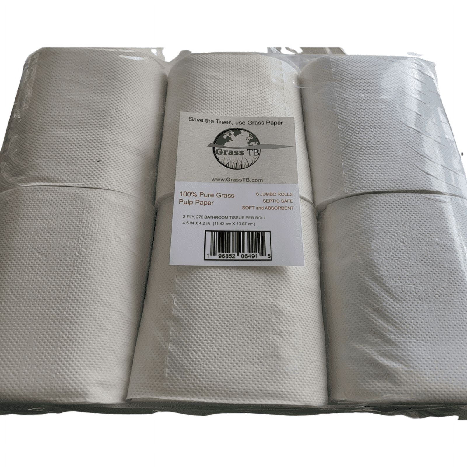 GrassTB 100% Grass Pulp Toilet Paper, 36 Count